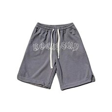 2023夏季字母刺绣运动短裤男潮牌宽松休闲五分卫裤DK0336-P30，男装休闲裤，星座308B-1