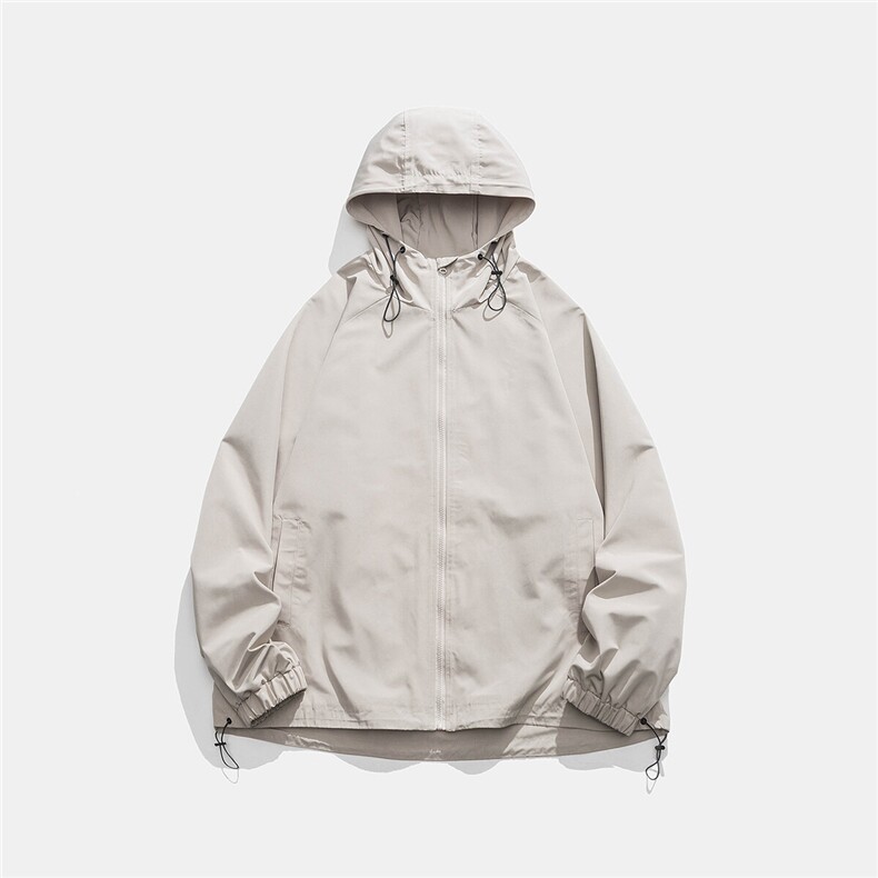 光板得物/唯品二开春装三防山系户外连帽冲锋衣夹克F50P58,男装夹克,电商A247B