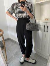 amberzhang2021NEW夏款条纹印花T，女装，AMBER ZHANG