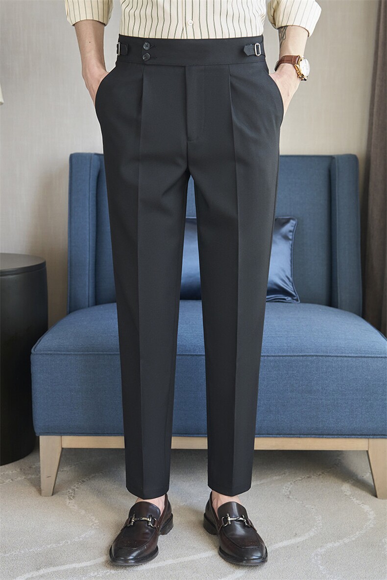 K7231-P70男士春夏长款修身休闲小西裤那不勒斯设计28-36码,男装西裤,电商A211