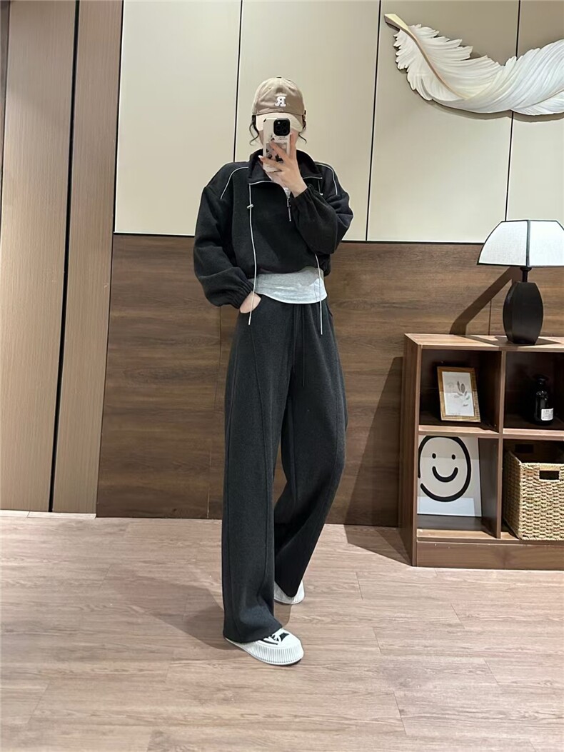 休闲两件套百搭时尚简约,女装套装/套裙,湘姗