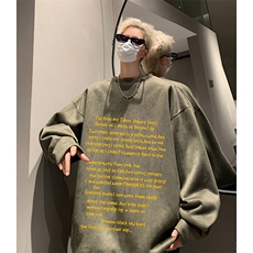 抖音得物供货提供视频秋冬重磅美式麂皮绒圆领卫衣JY307，男装卫衣，电商A486