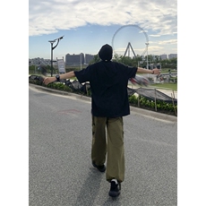 B221美式ins街头hiphop宽松工装休闲裤子LK23122-P65控88，男装休闲裤，电商B221