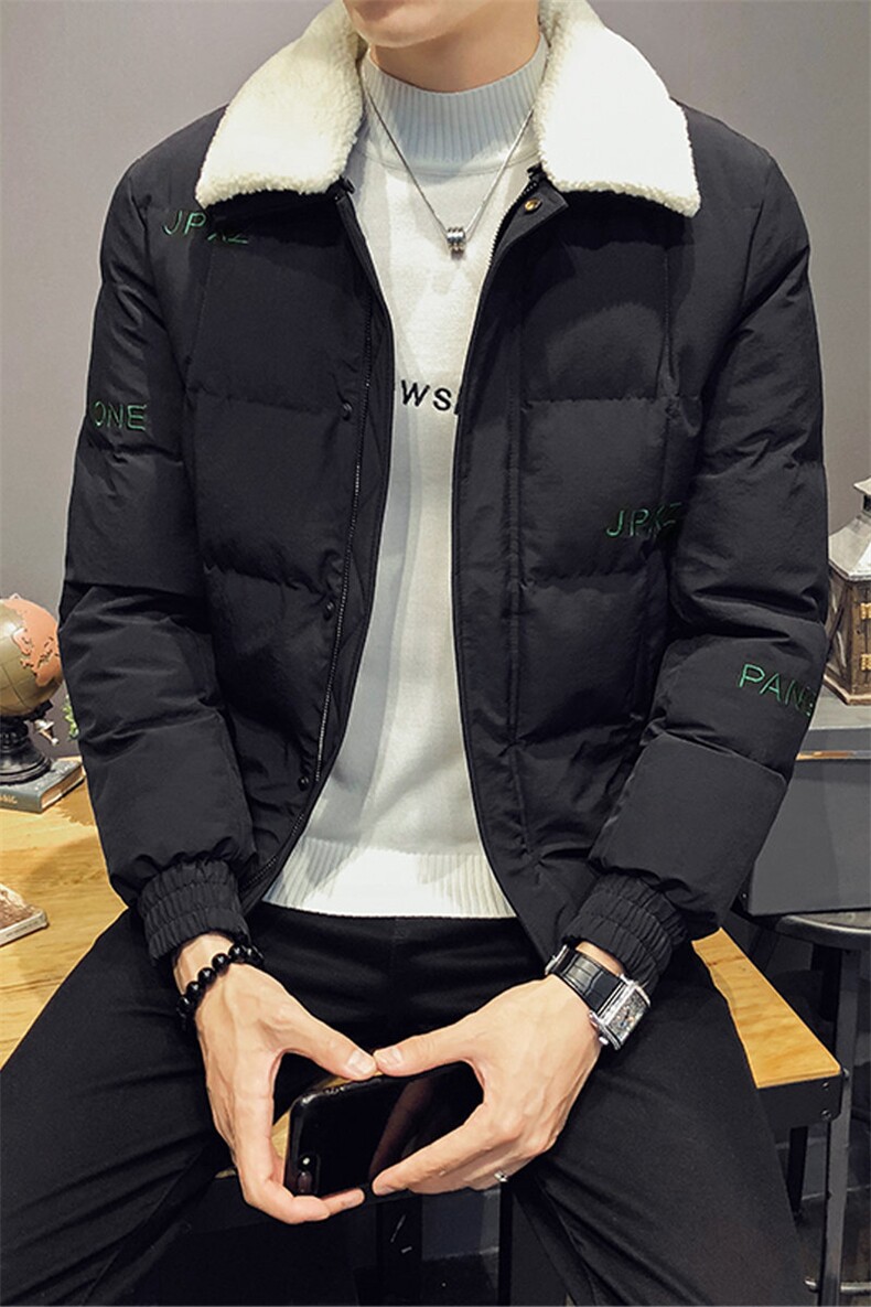 A313-M812冬季棉服男加厚棉袄店主风短款棉服男,男装棉衣,电商A313