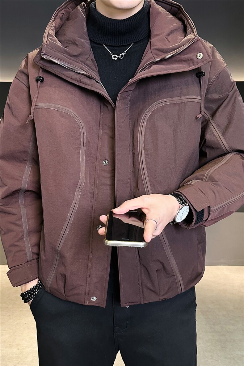 标50绒户外工装男士羽绒服冬季2025新款加厚外套A313-6610-P255,男装羽绒服,电商A313