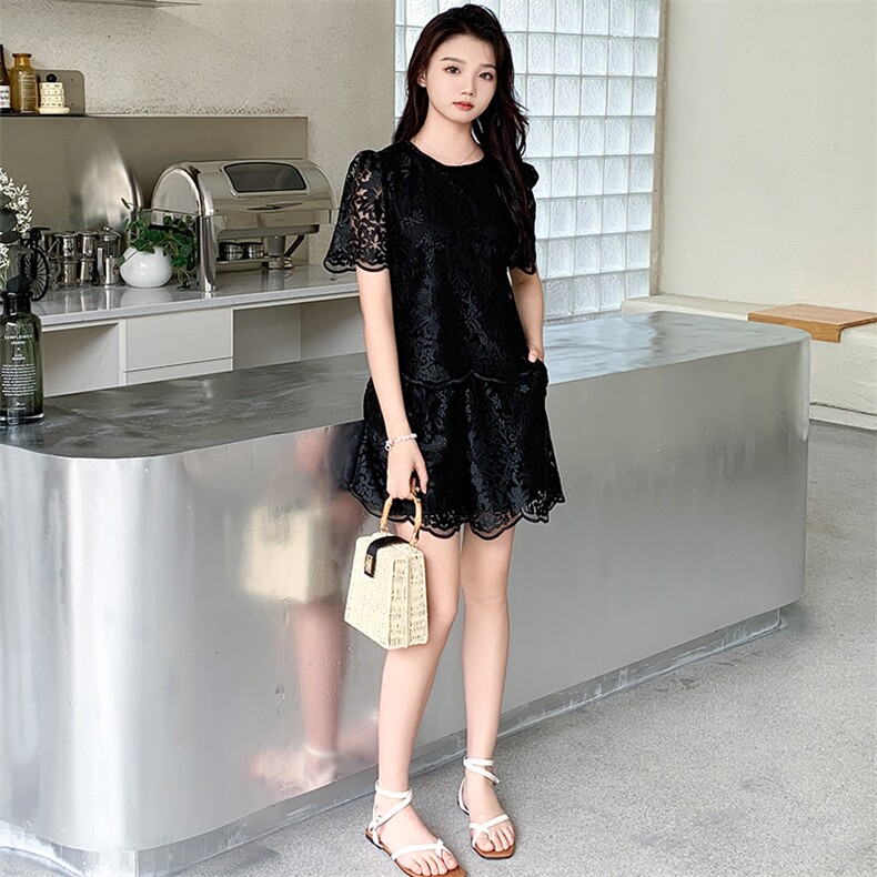 新中式蕾丝气质套装裙女2025夏季爆款时尚显瘦优雅减龄休闲两件套,女装套装/套裙,韩然一族