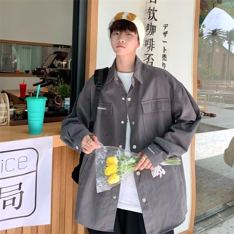 W502-P48翻领高级感户外休闲Cityboy日系复古春秋潮牌工装夹克,男装夹克,星座911-1