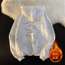 WY2092-P35加绒款-P40纯棉连帽卫衣男大码运动帽衫宽松薄外套男,男装卫衣,电商A040