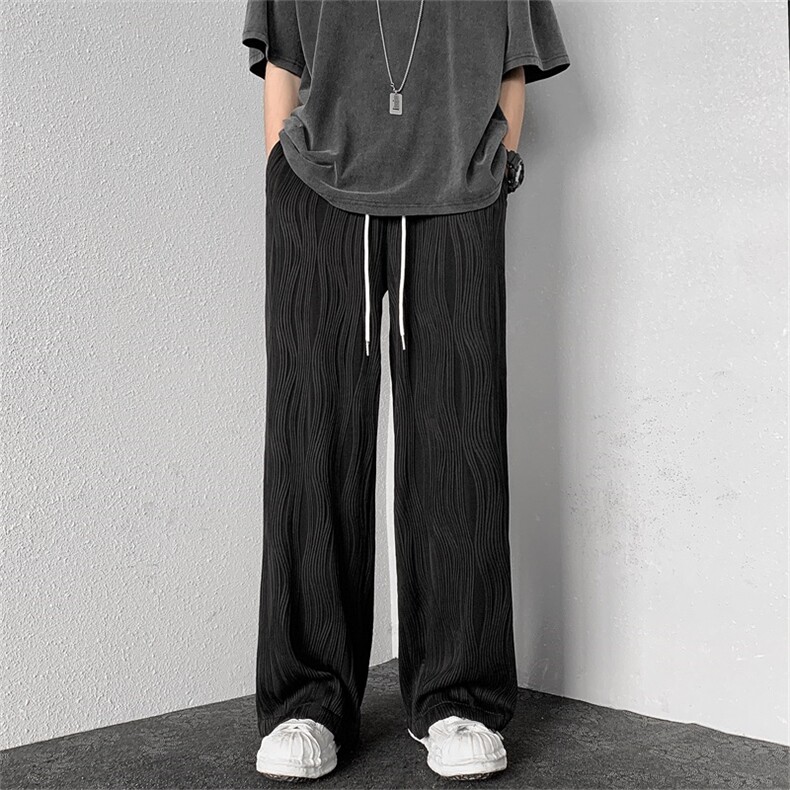 高级感裤子男春秋高街ins宽松直筒B225-K2325-P53-X68,男装休闲裤,电商B225