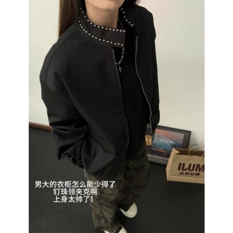现货钉珠夹克,男装夹克,星座910A