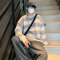 美式圆领毛衣男慵懒风休闲针织衫M5546P45，男装针织衫/毛衣，星座1116-2