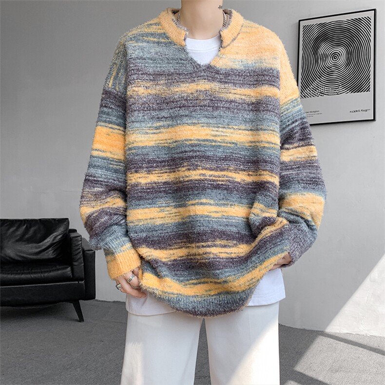 现货MY7137-特批65 美式软糯秋冬设计感小众大码针织衫图片