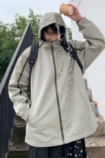 秋季新款美式山系休闲工装冲锋衣潮流夹克外套JK9265-P75控119，男装夹克，电商A128