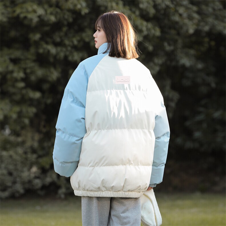 现货抖音得物可供视频三防加厚羽绒拼接棉衣外套面包棉服86626,男装棉衣,电商A486