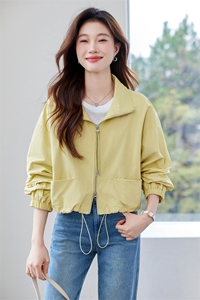 正品2025新款依尚街区短款长袖短外套 女 百搭 休闲图片