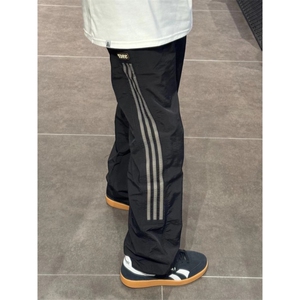 黑色条纹速干工装裤男款美式cleanfit三条杠运动裤子WWKZ11-P43图片