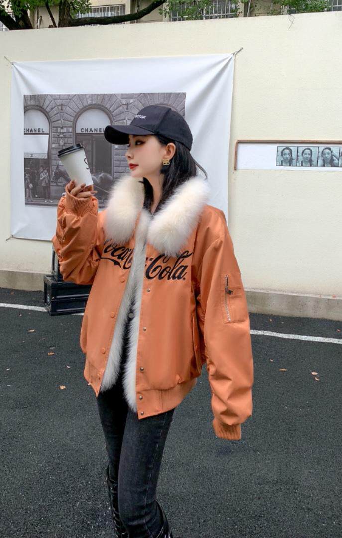 狐狸毛派克服，超酷，其它，贻思茗