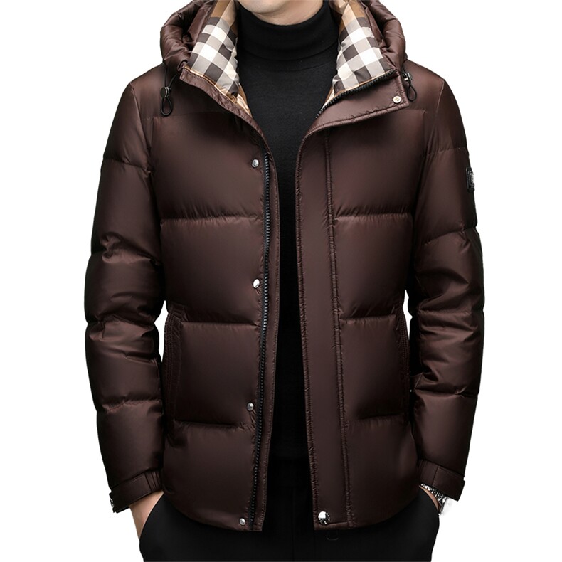 2026冬季男士白鸭绒加厚羽绒服时尚极寒加绒男品质潮服连帽外套,男装羽绒服,钱塘6003（原4033）