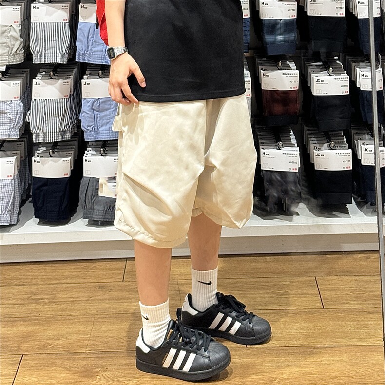 2024年夏季新款港风美式vibe潮流百搭打褶弯刀七分裤男DK826-P43，男装牛仔裤，星座313A(原308A-2)