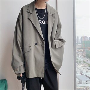 西服上衣男春秋外套韩版帅气小西装暴徒雅痞单西网红-XF036图片