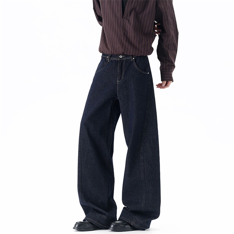 【现货】XZ1218BKN004特价P52美式水洗直筒丹宁解构明线牛仔裤，男装牛仔裤，星座1218（原611-3）