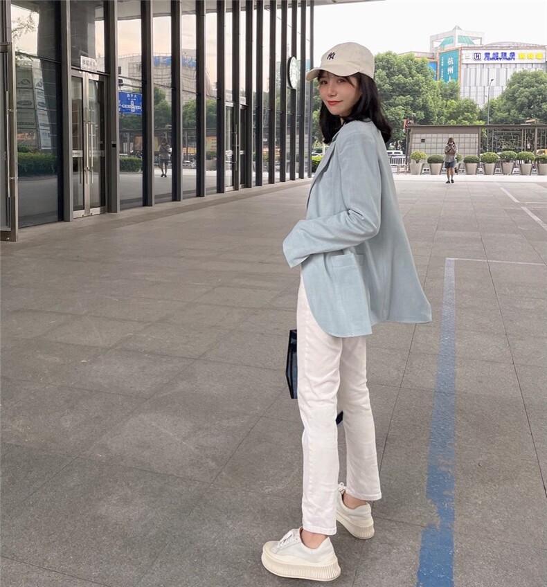 【现货】婴儿蓝西装外套，女装西装，ONE(2F)