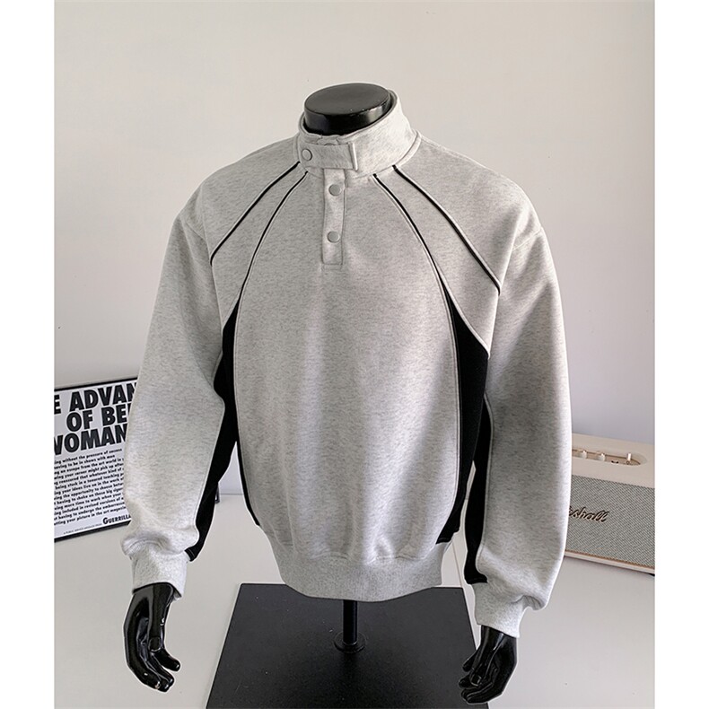 重磅boxy短款全棉430克直播品质套头外套男RH5346-P55,女装短外套,星座610B-1