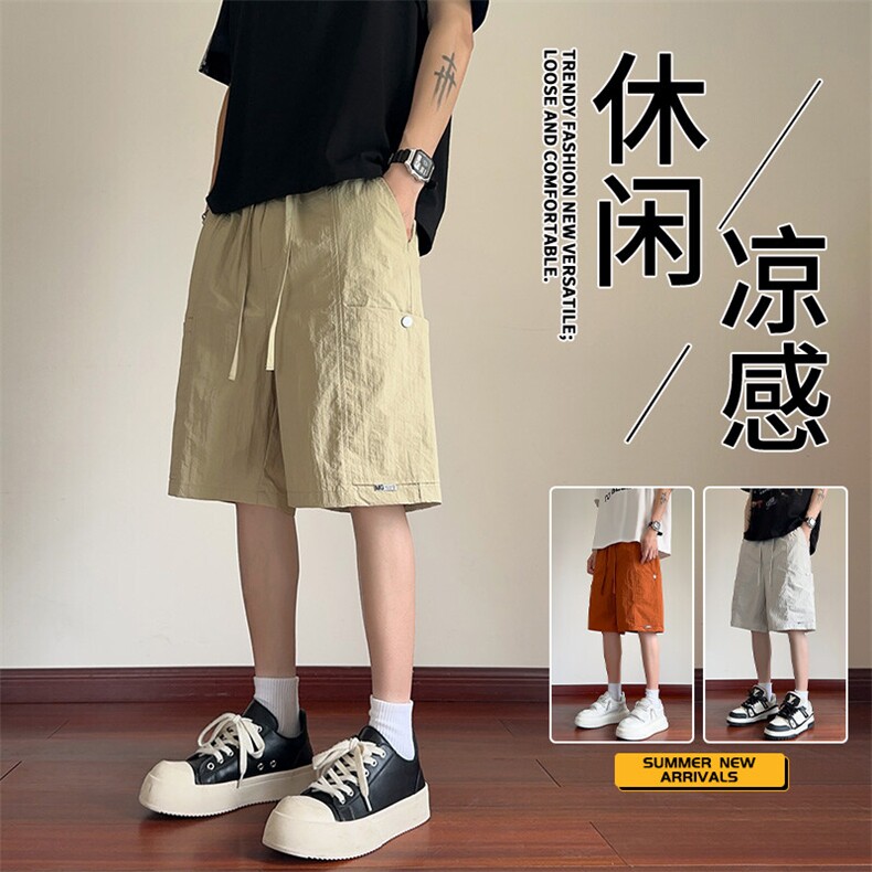 抖音品质冰丝速干短裤男宽松休闲工装大码A146-GY528特p25量大优,男装牛仔裤,HDA146