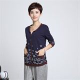 时尚优雅女士长袖针织开衫舒适百搭花型图案设计，女装套装/套裙，丽影随形