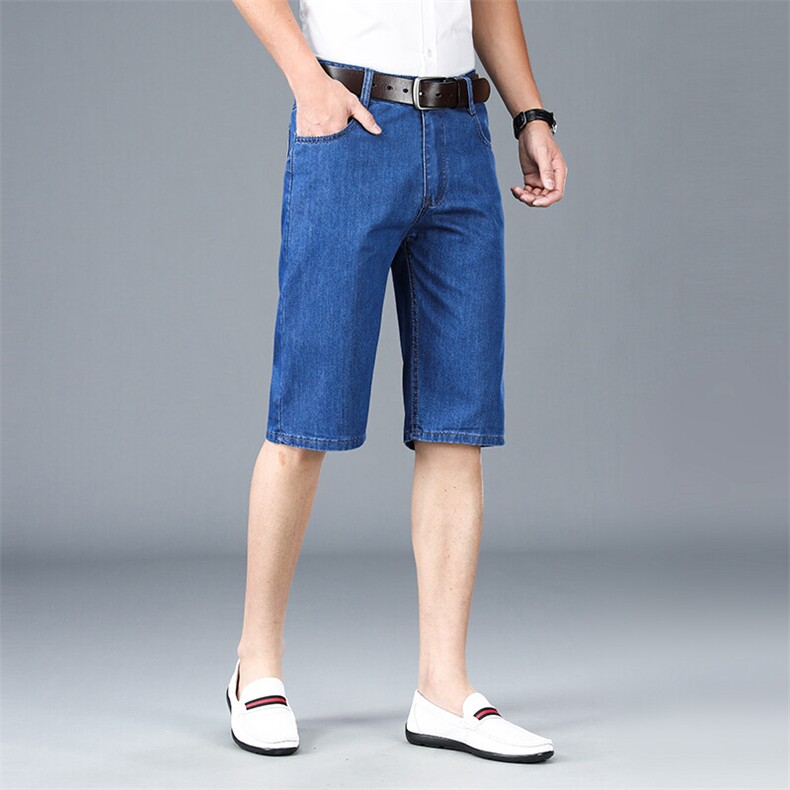 JC7856夏季新款男士牛仔短裤五分裤纯色百搭,男装牛仔裤,电商B360