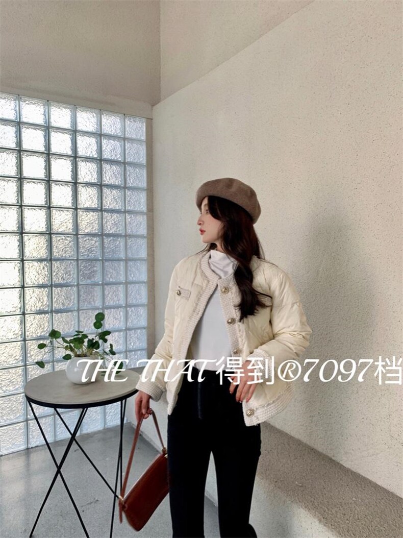 90绒小香风羽绒服，女装羽绒服，得到THETHAT