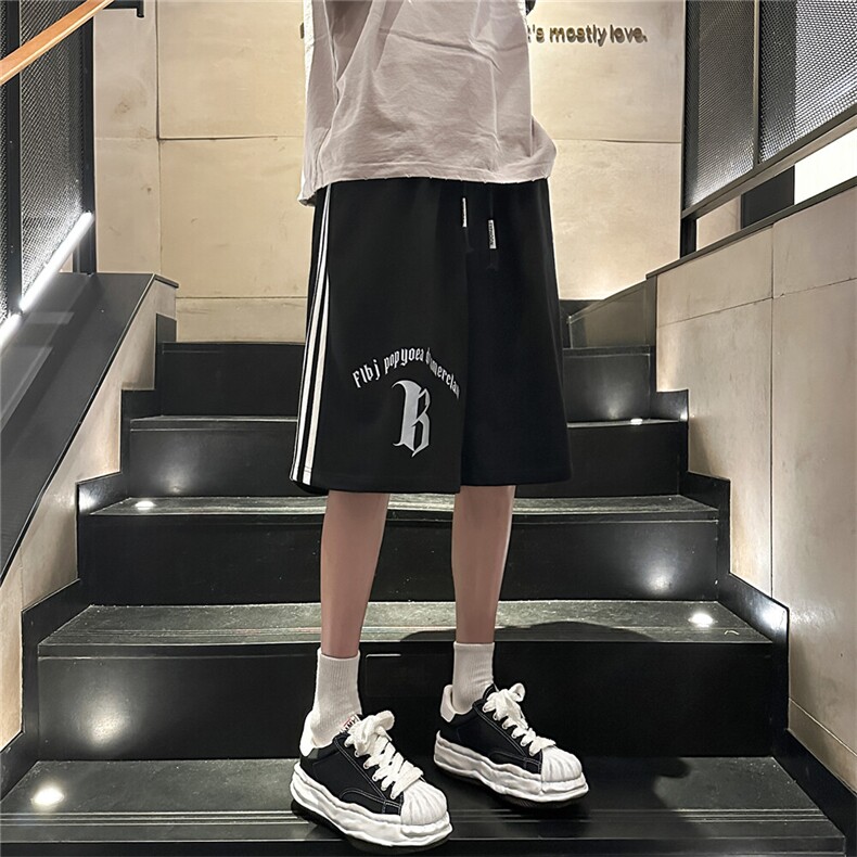 D2020-P38控48抖音潮牌美式篮球裤子大码肥仔高街潮ins五分裤,男装牛仔裤,星座116