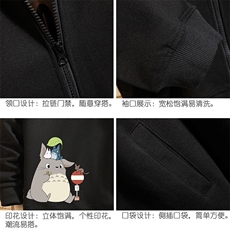 KS21152-P38连帽开衫卫衣男运动外套大码班服砖墙挂拍，男装卫衣，电商A040A