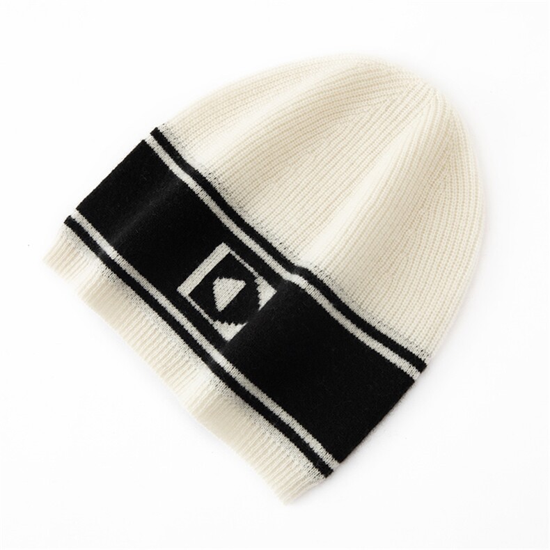 新款针织35%毛线帽秋冬保暖百搭包头户外护耳帽，帽子，戎咖羊绒