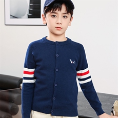 儿童毛衣男童针织开衫春秋装韩版中大童洋气外套上衣，童装儿童针织衫，暖姿羊绒童装店