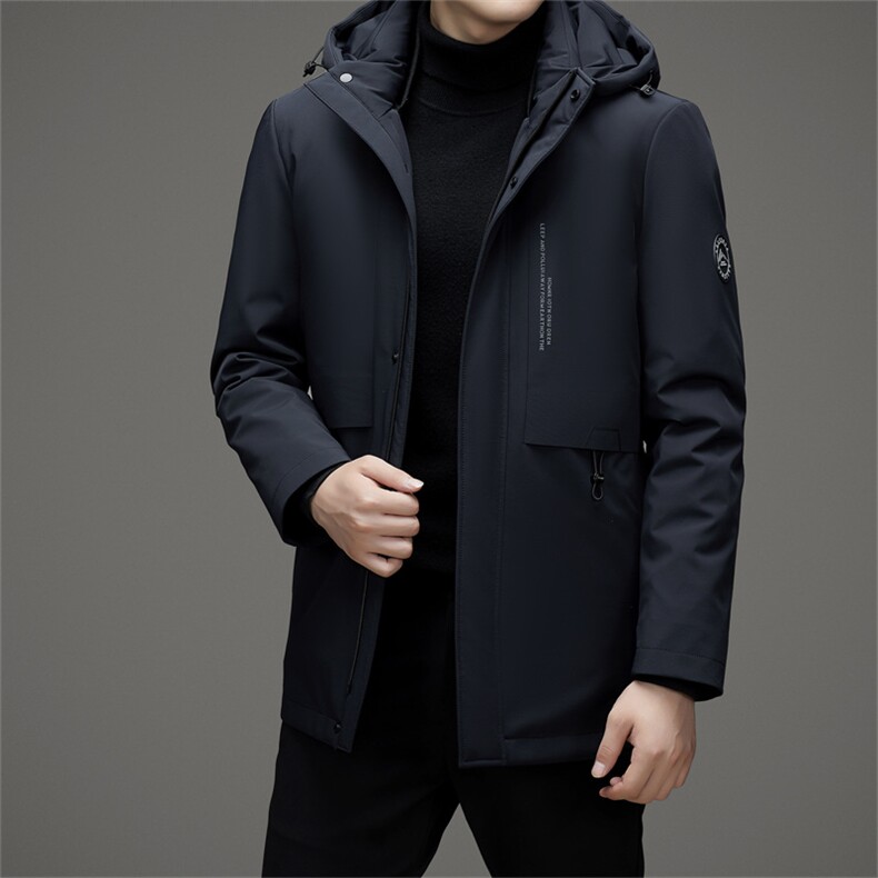 V3130钱塘2020-3新款商务休闲冬季厚款中年男士85鹅绒羽绒服P283,男装羽绒服,钱塘207-3