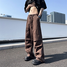 2024夏季百搭宽松阔腿长裤日系古着大口袋工装裤男现货K7856-P60，男装工装外套，星座512-3