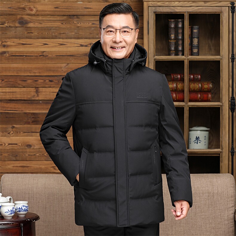 冬季新款羽绒服男士连帽保暖外套中年男装加厚短外套YD8125-P205,男装羽绒服,星座1105-3