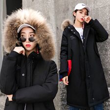 2020电商B247冬季韩版时尚流行加厚抗寒羽绒服中长款女MY08-P360，男装羽绒服，电商B247