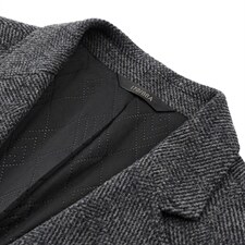 中年纯色翻领羊毛棉衣加厚保暖冬季爸爸冬装外套棉服HM18113-P275图片