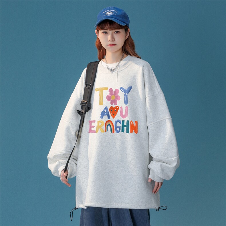中性风新款华棉复合高克重抖音品质圆领卫衣H606P55控68,男装卫衣,电商A268