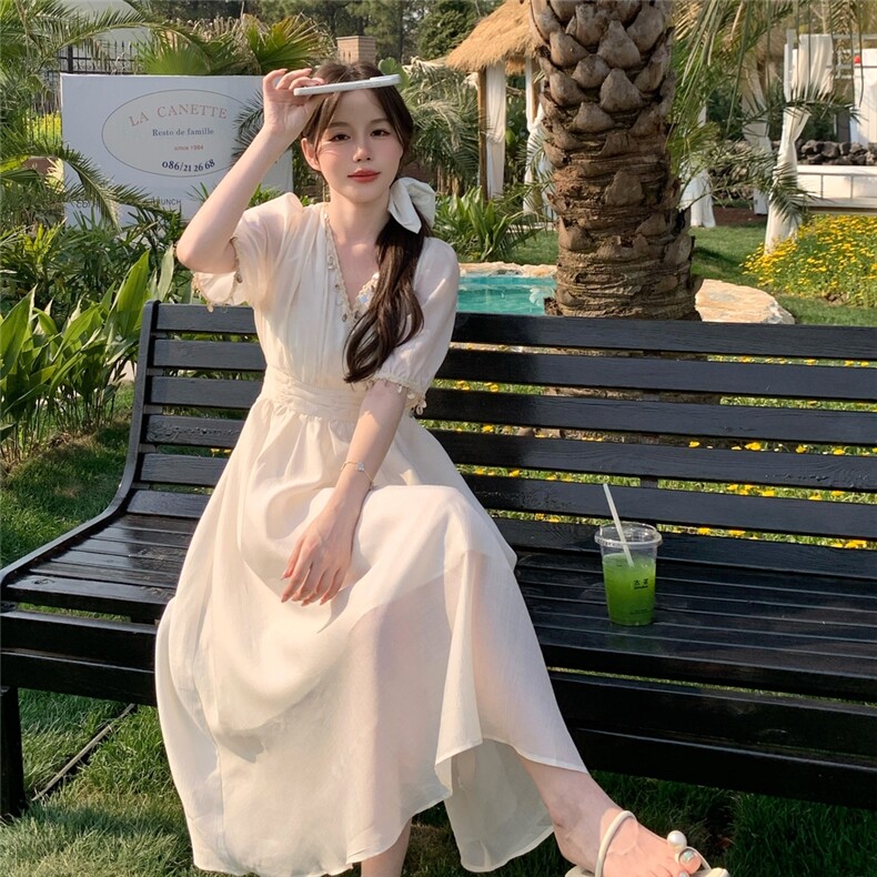 2025年夏季连衣裙RF2C290-6840#-P135-K205,女装连衣裙,蝶眷