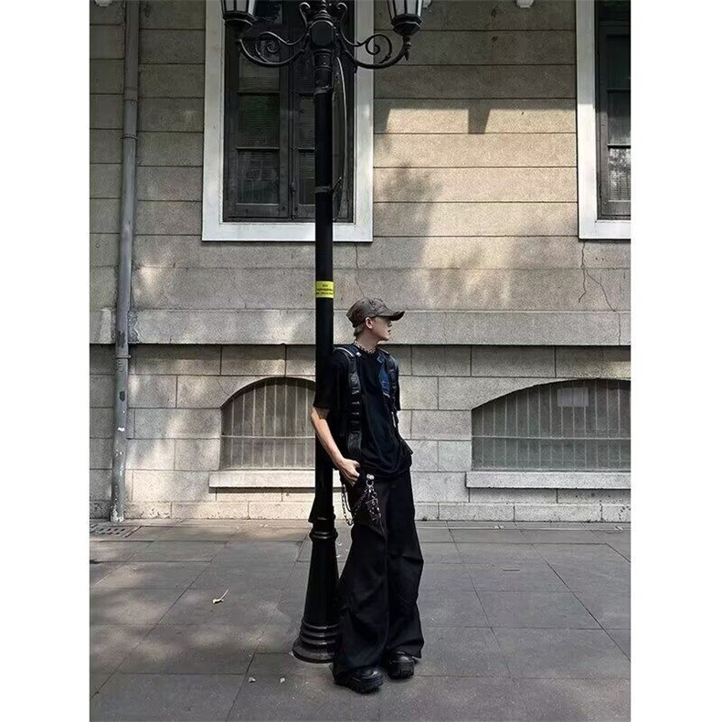 夏季潮牌个性牛仔拼接短袖设计感宽松半袖T恤-T39-网络图,男装T恤,星座1002-2