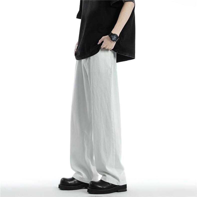 得物抖音美式基础款牛仔裤纯色牛仔裤k25p40控68,男装牛仔裤,星座1011-1