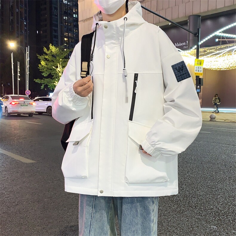 秋季新款潮牌连帽休闲工装多口袋外套男女 A436-D209-P65图片