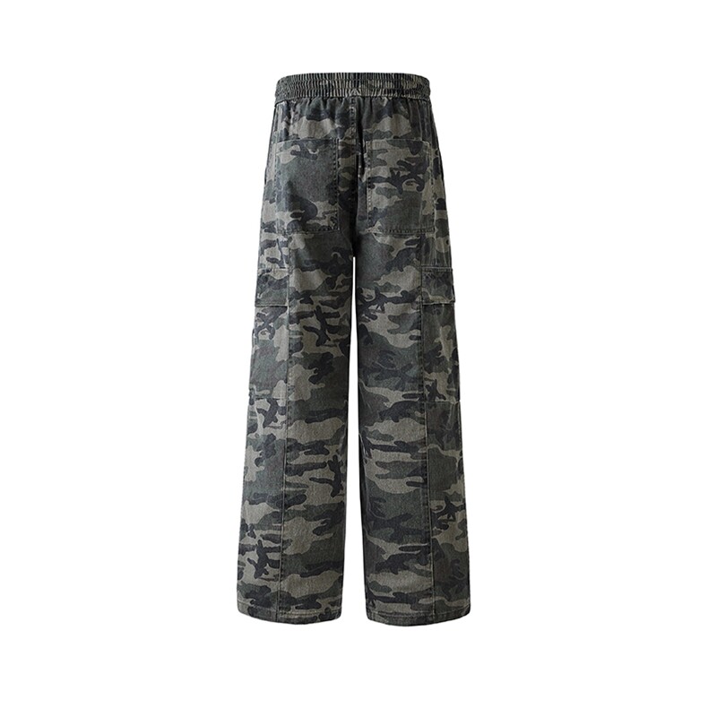白底纯棉水洗迷彩工装裤休闲裤长裤A014-DY25095-P65控88,男装工装外套,电商A014