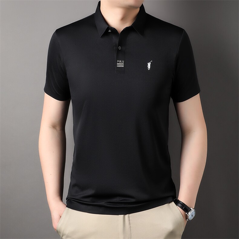 夏季中青年男士POLO商务休闲短袖打底T恤时尚潮流上衣HP92358-P65图片
