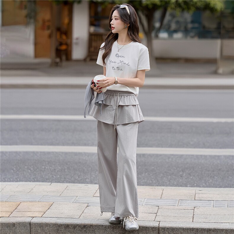 时尚设计感针织吊带三件套，女装套装/套裙，红依一坊