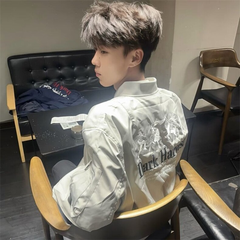 【有货】DJKF026-批60斯巴达战马刺绣飞行员夹克男女棒球服新外套,男装夹克,星座603-2