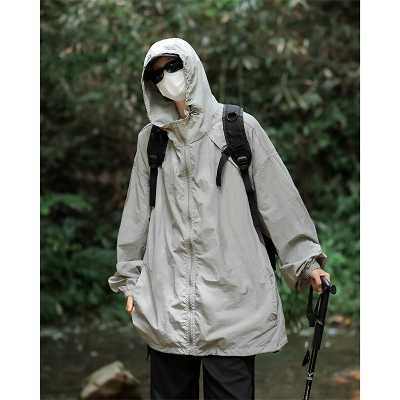 夏季新款山系户外机能连帽夹克男潮牌宽松防晒衣现货W8231-P40,男装防晒衣,星座512-4